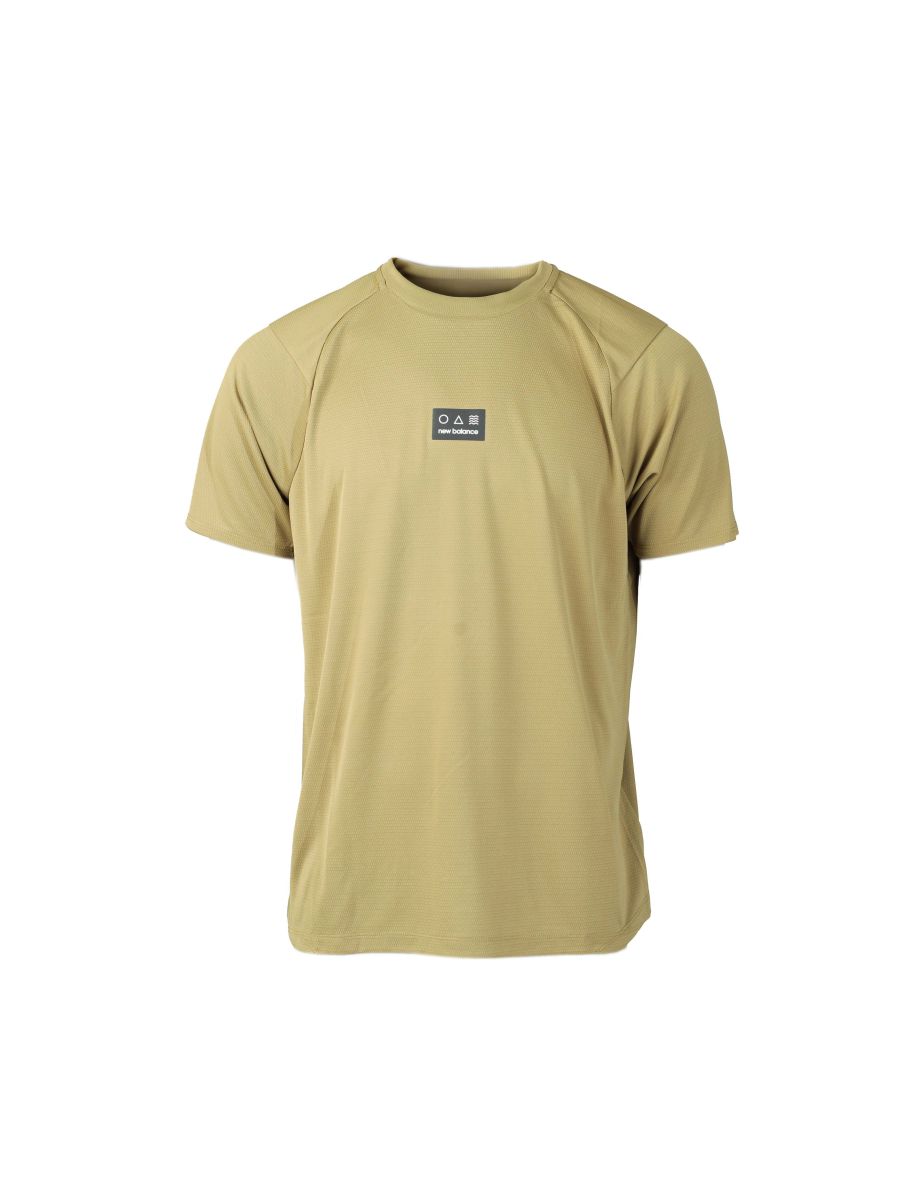 Camiseta masculina New Balance Impact Run AT N-Vent - Verde