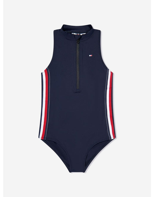 Bañador Rashguard azul marino para niña