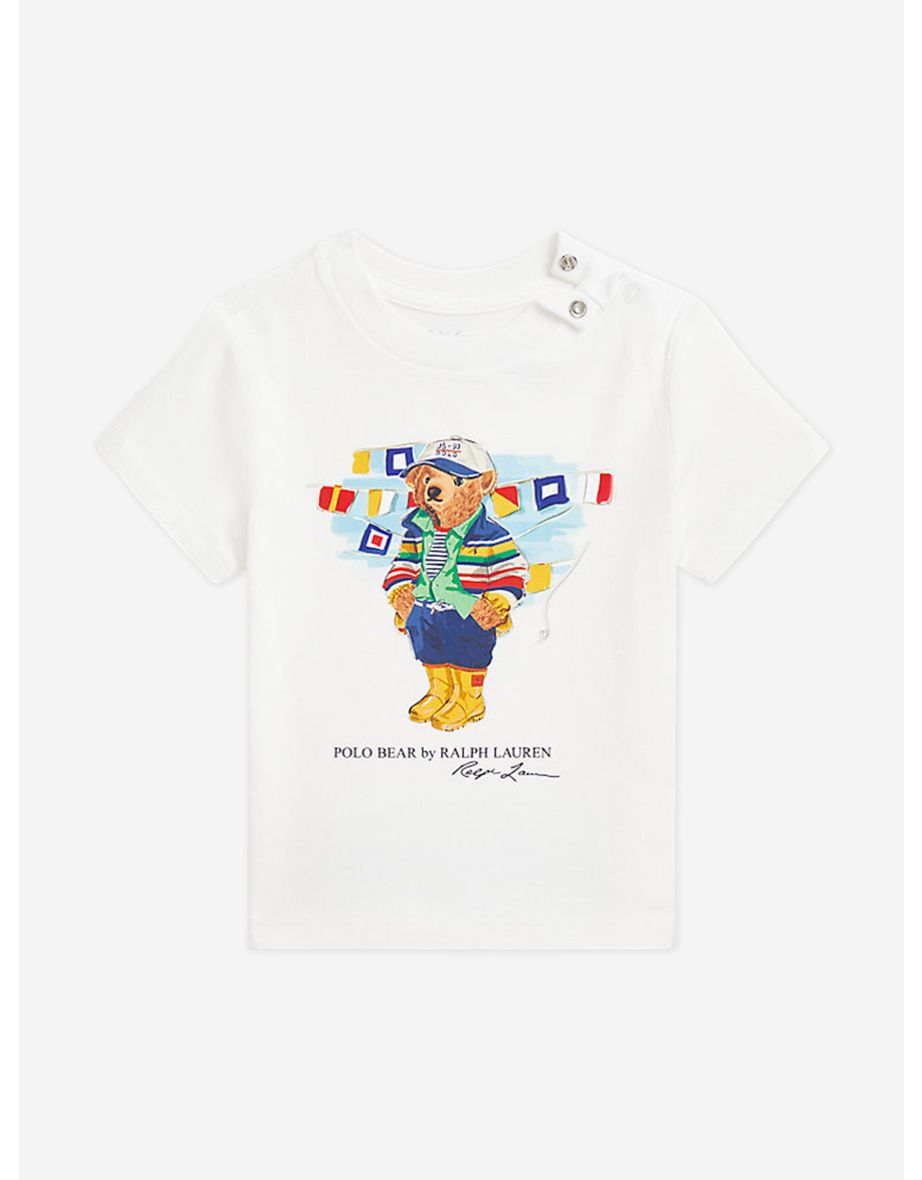 Boys' White Polo Bear T-Shirt