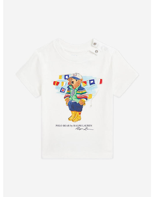 Boys' White Polo Bear T-Shirt