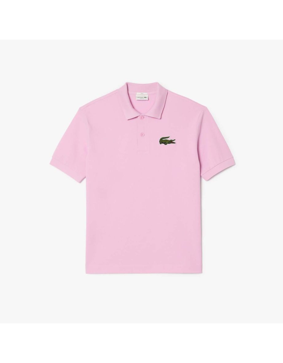 Camisa Polo Lacoste Loose-Fit Piqué Masculina - Rosa
