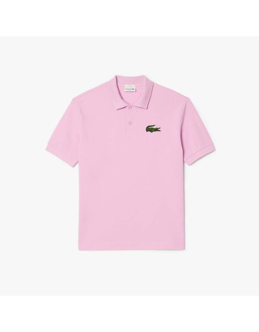 Camisa Polo Lacoste Loose-Fit Piqué Masculina - Rosa