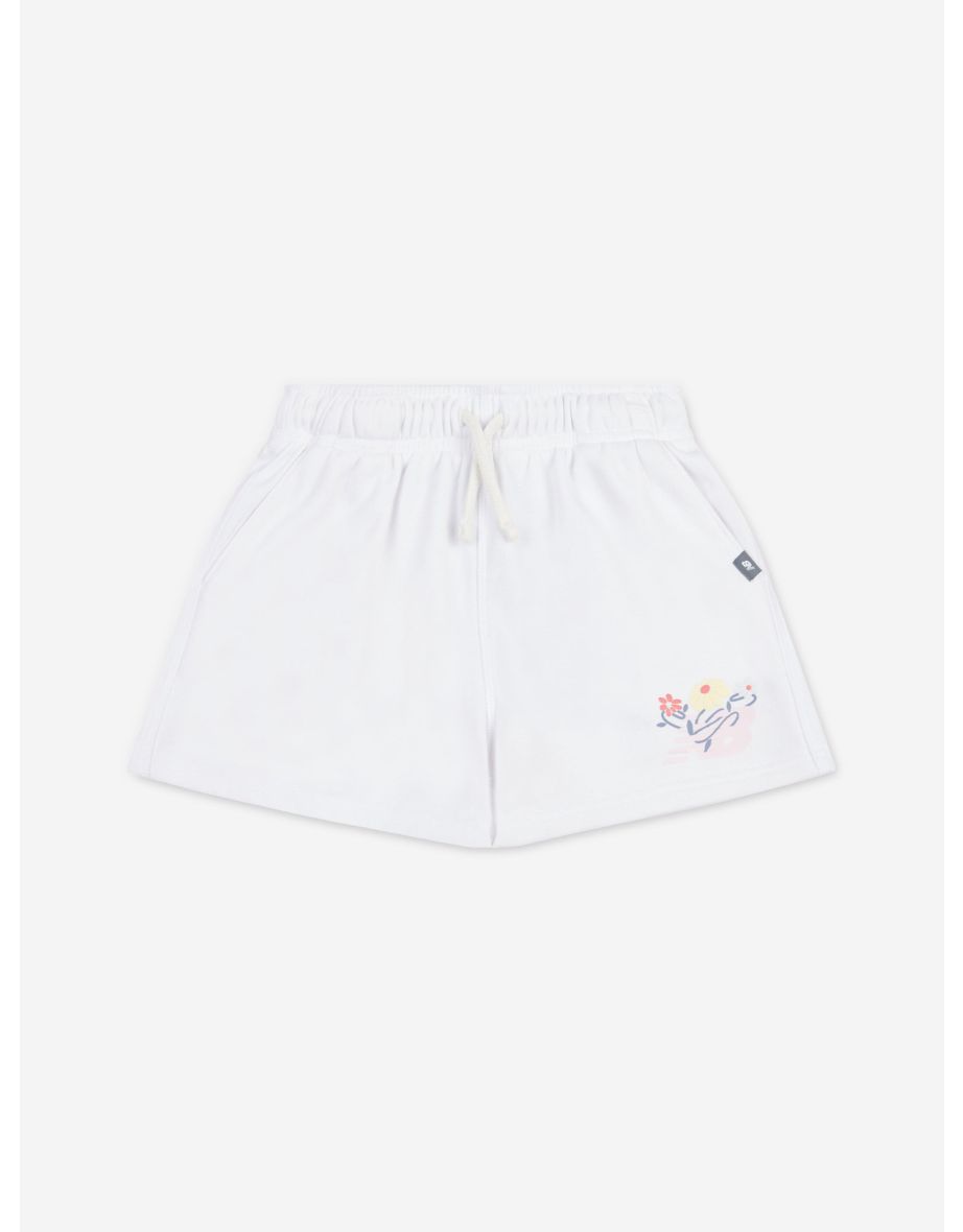 Pantaloncini grafici New Balance Girls' Floral Vines - Bianco