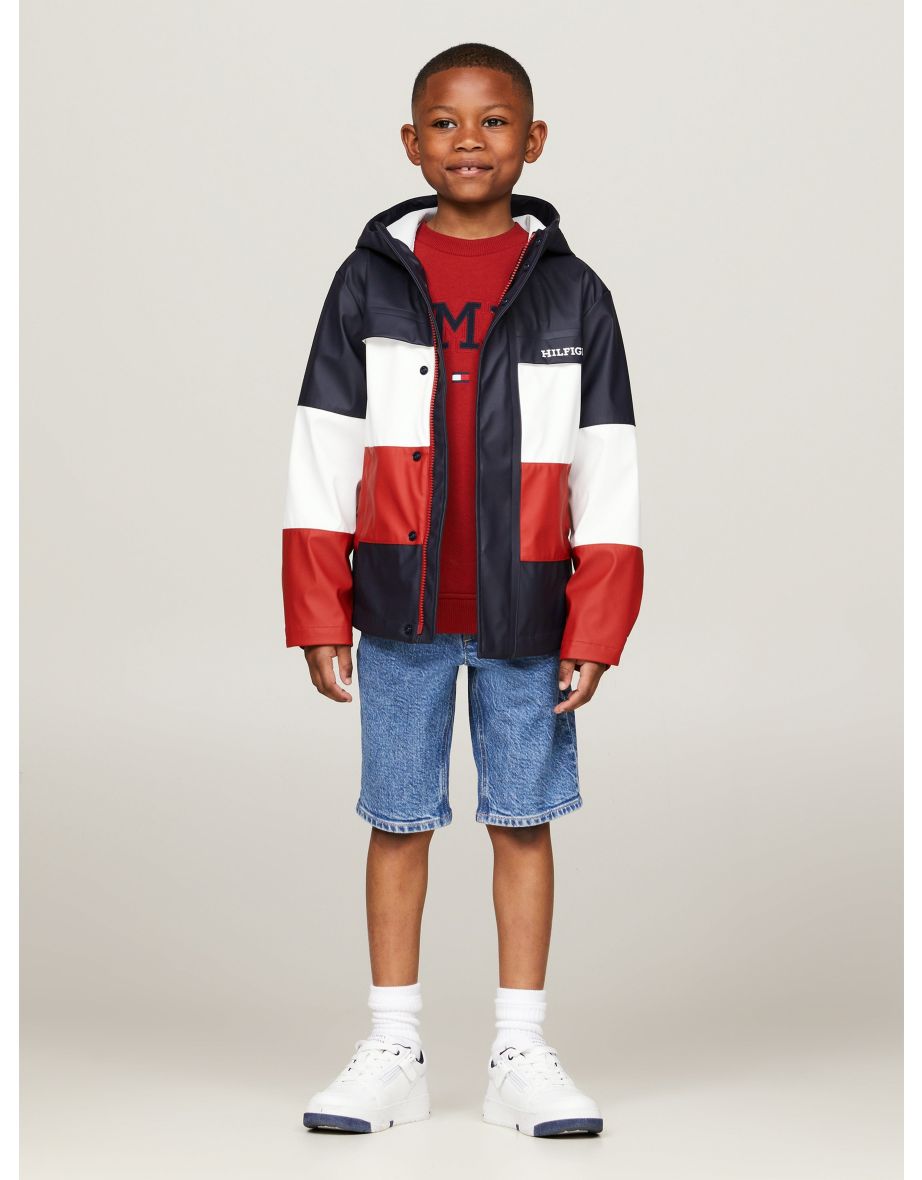 Cortavientos multicolor para niños