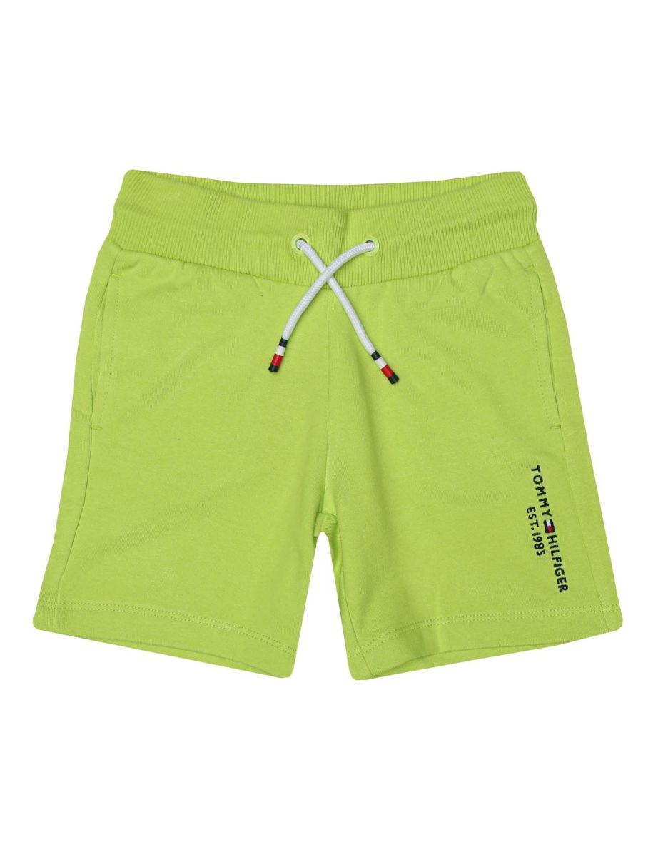Shorts de moletom verde Tommy Hilfiger infantil para meninos