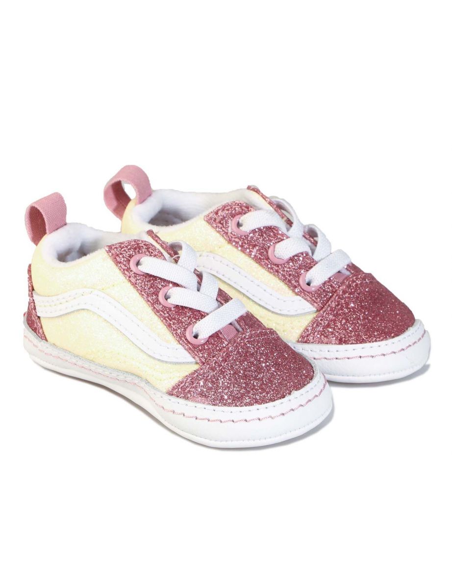 Tênis Vans Baby Old Skool Crib para meninas em amarelo