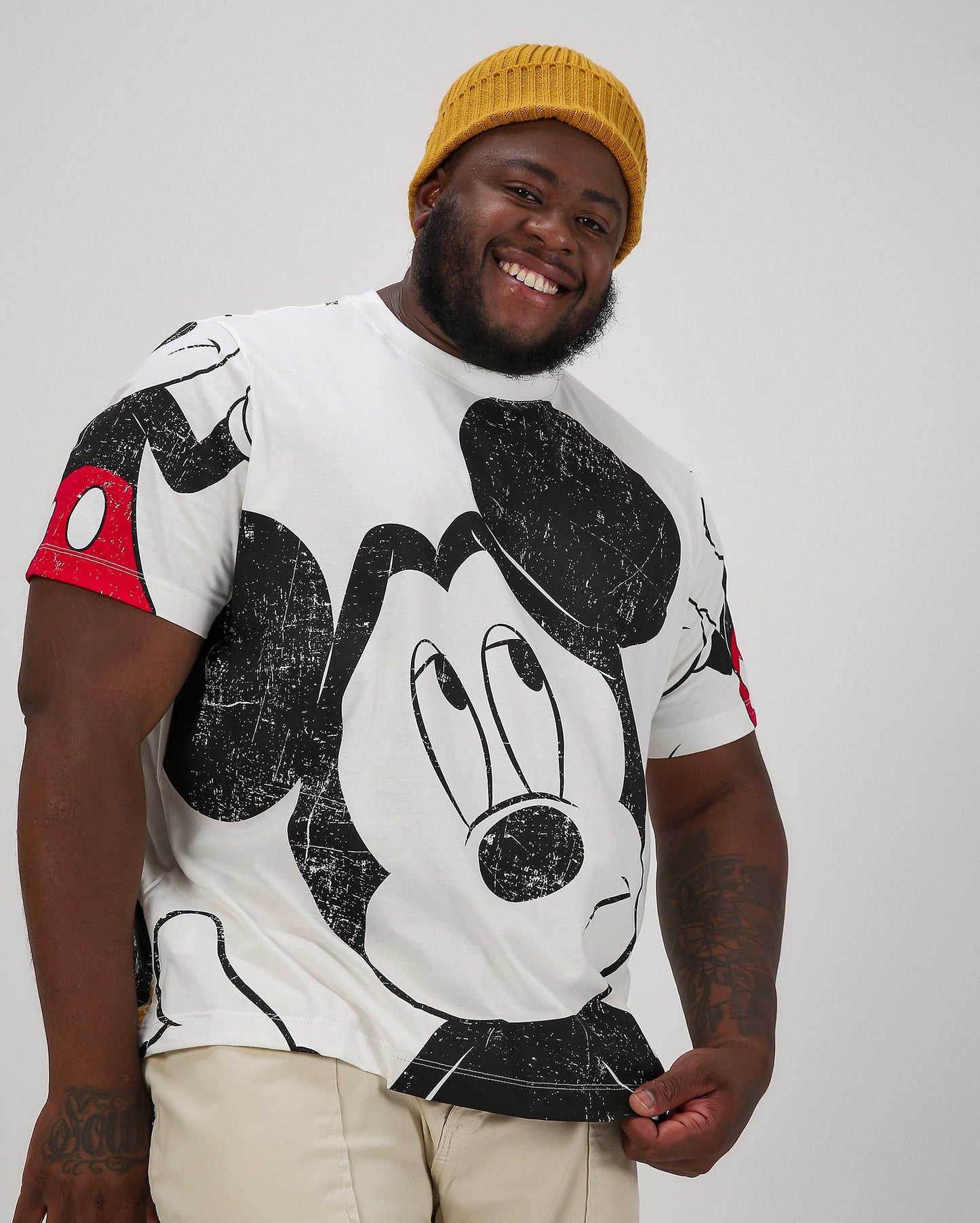 Maglietta Topolino bianca plus size da uomo - Disney