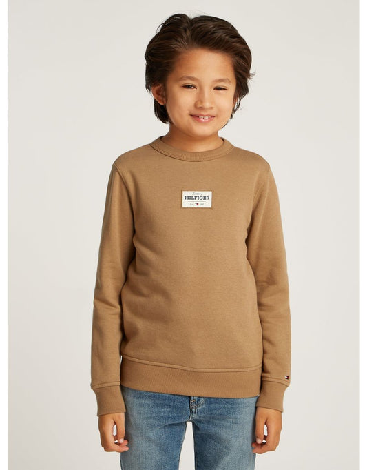 Sudadera Monotype 1985 Label Marrón Niños