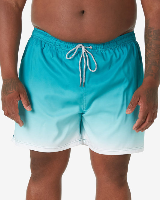 Men's Plus Size Gradient Green Swim Shorts by Allman, Riachuelo
