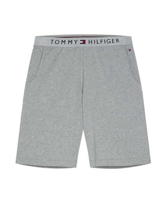 Tommy Hilfiger - Pantaloncini loungewear in jersey grigio da uomo