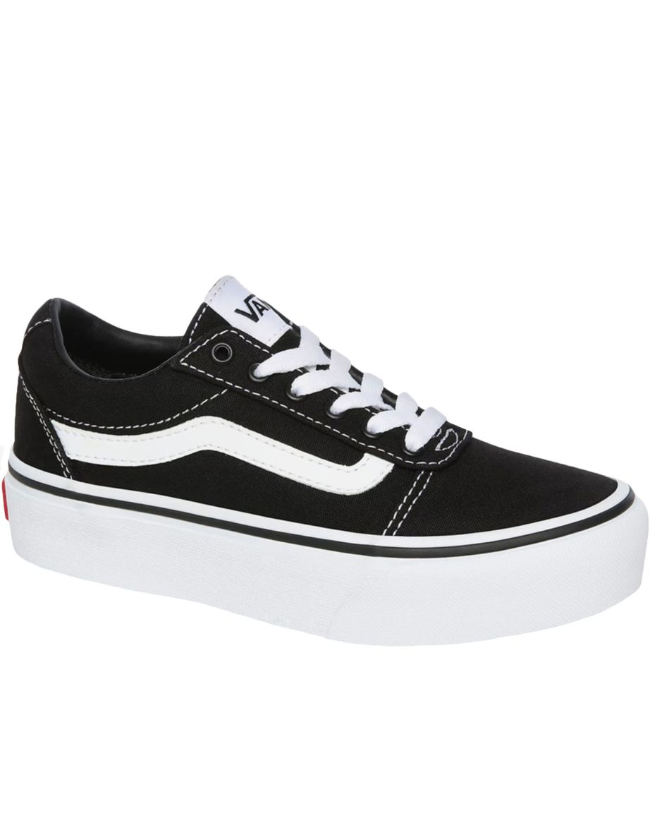 Tênis Vans Kids Ward Platform Chunky Canvas - Preto
