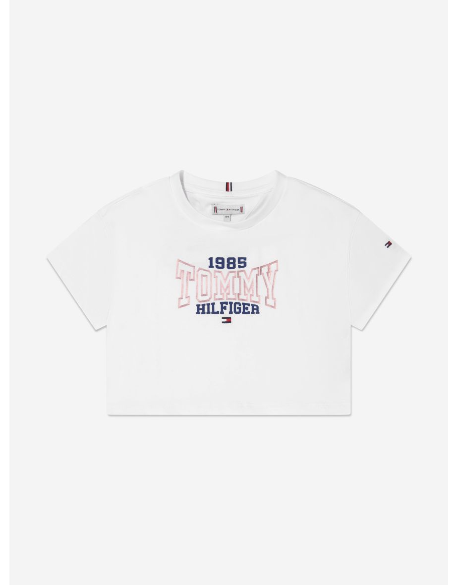 Camiseta blanca Varsity 1985 para chica