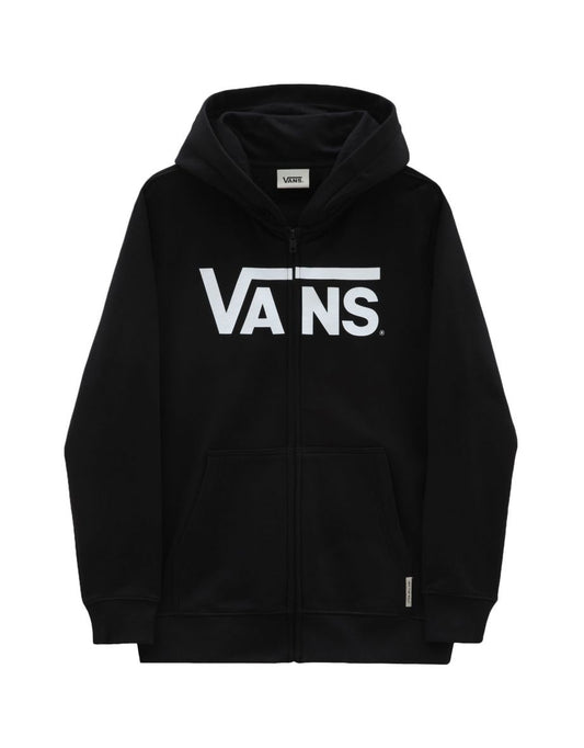 Vans Kids Classic Full Zip Hooded Sweatshirt - Black