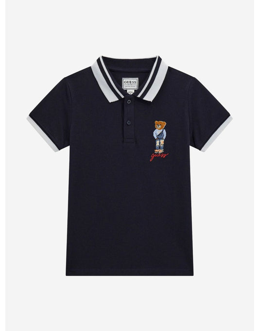 Polo Bear da bambino blu navy