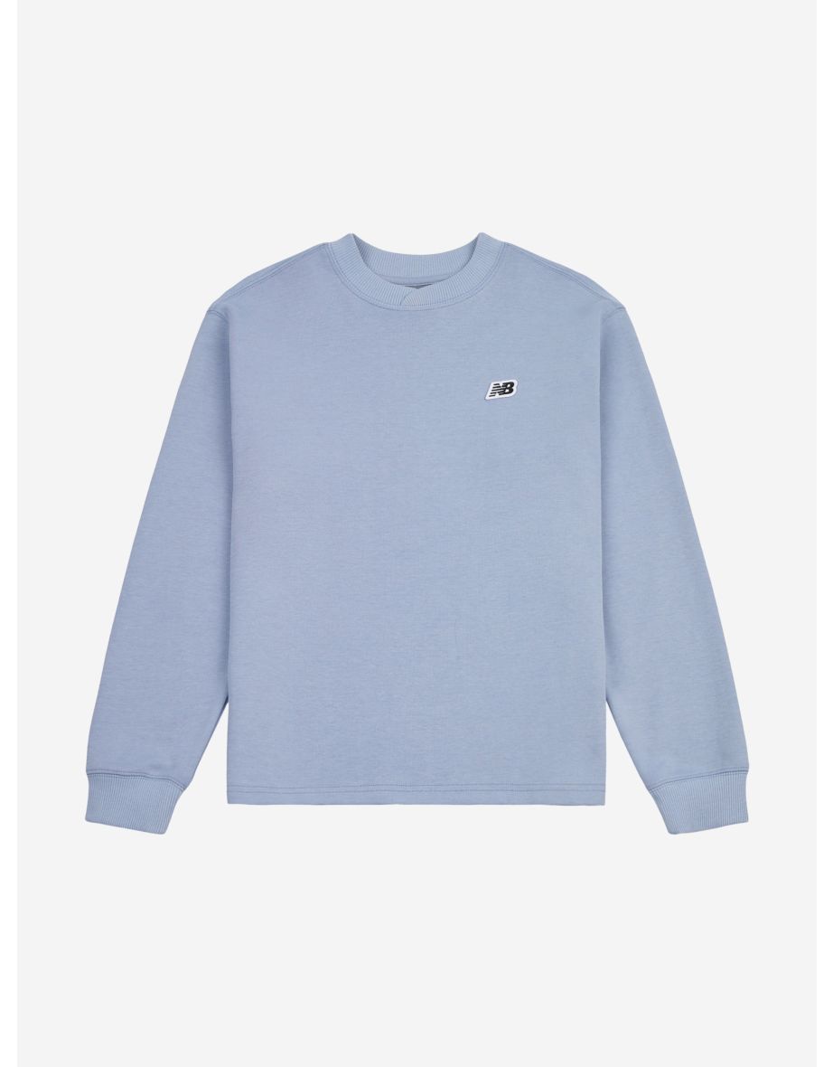 Maglietta a maniche lunghe con collo incrociato Premium Boys' di New Balance in blu