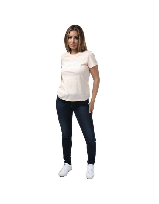 Maglietta Levi's The Perfect Batwing da donna in color crema