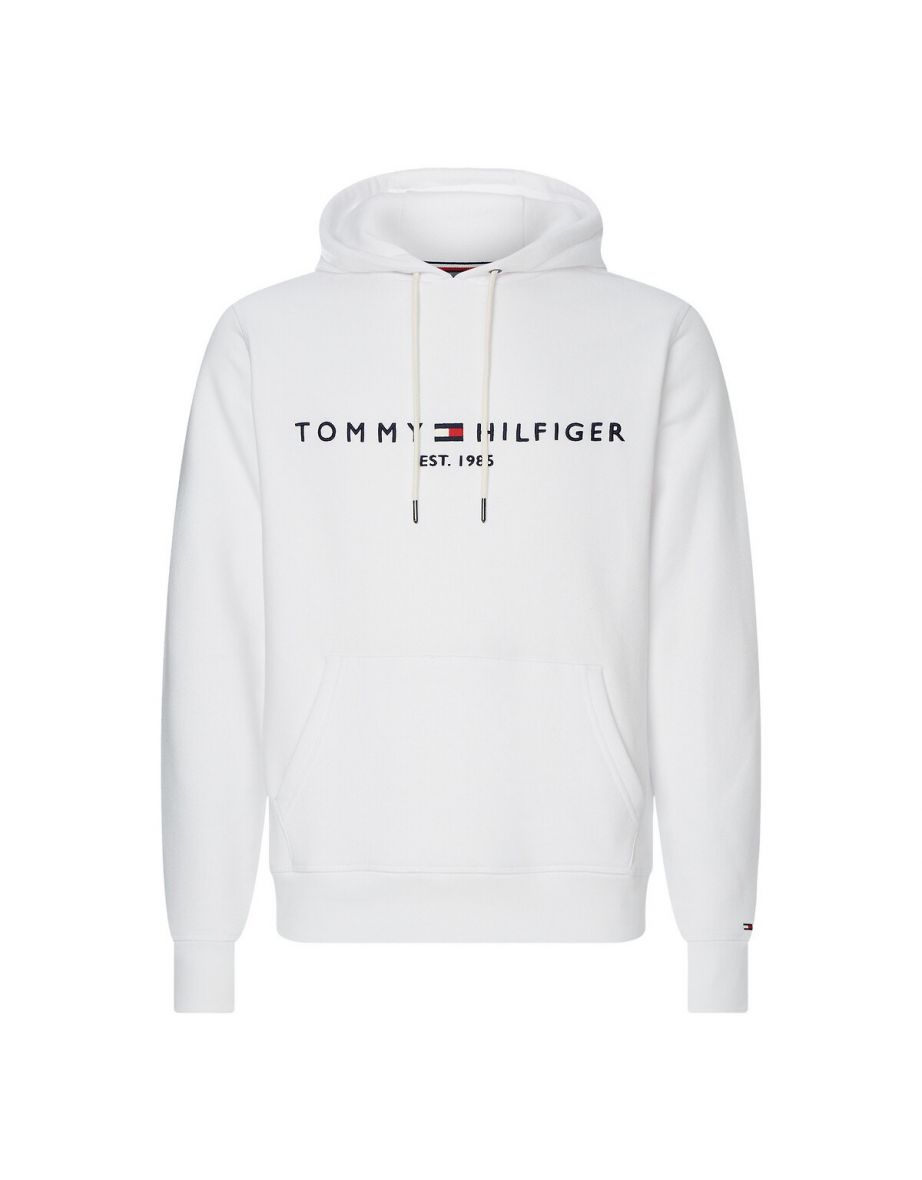 Sudadera con capucha Tommy Logo en mezcla de algodón orgánico
