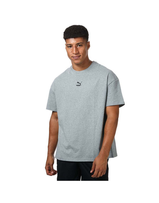 Camiseta masculina Puma Classics Boxy em cinza