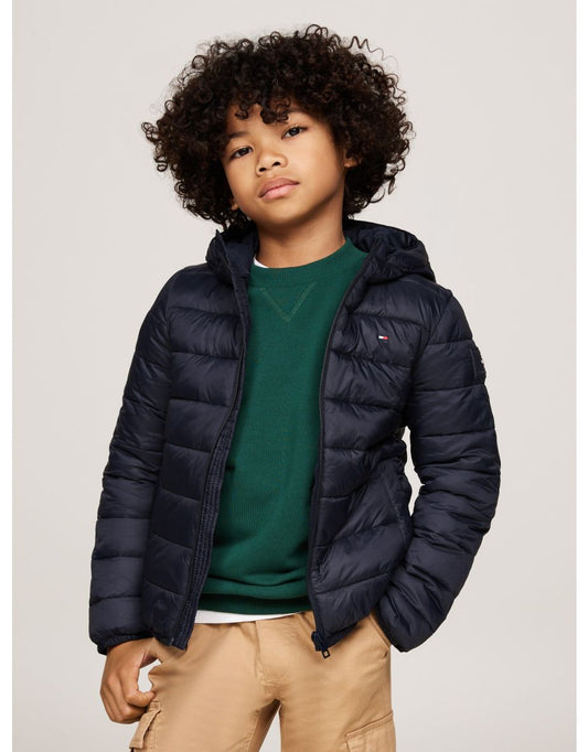 Chaqueta ligera azul marino para niños Tommy Hilfiger