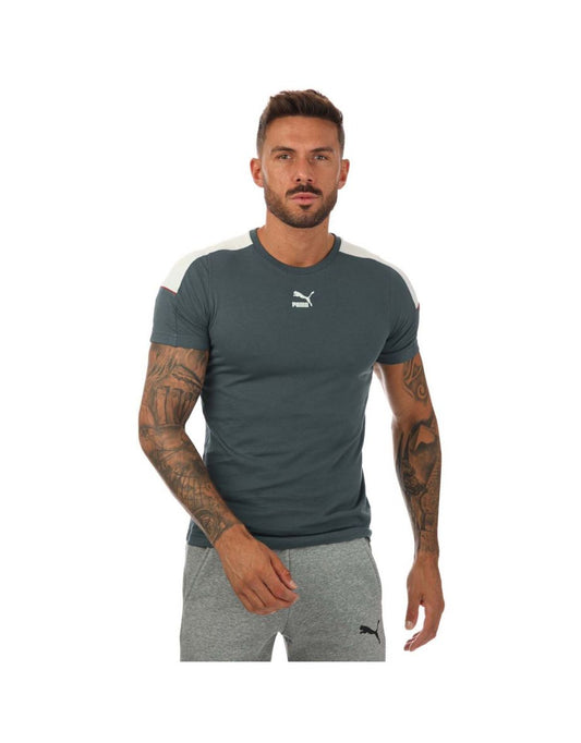 Camiseta masculina Puma CLSX em cinza