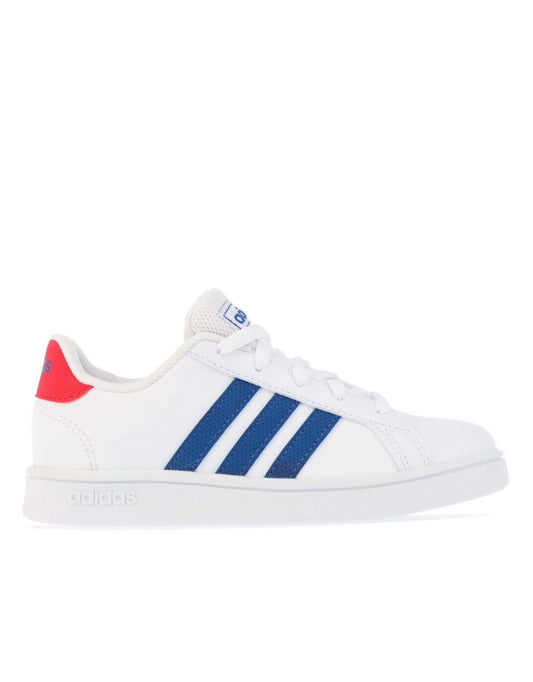 Zapatillas deportivas Adidas Grand Court para niño en blanco