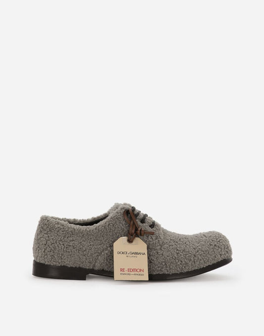 Zapatos derby con cordones de piel sintética