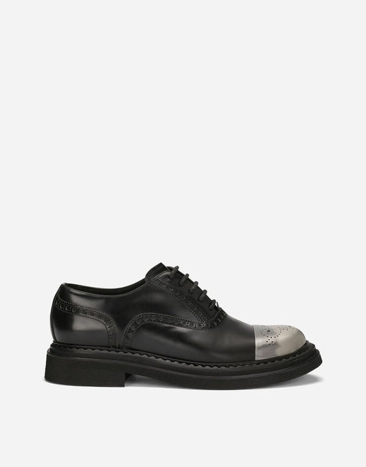 Zapatos Derby Piel de Becerro Cepillada