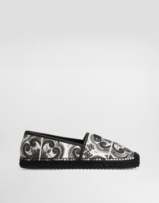 Alpargatas de lona con estampado de conchas