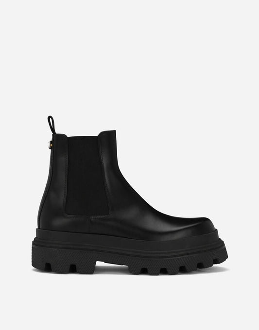 Botas Chelsea de piel de becerro cepillada