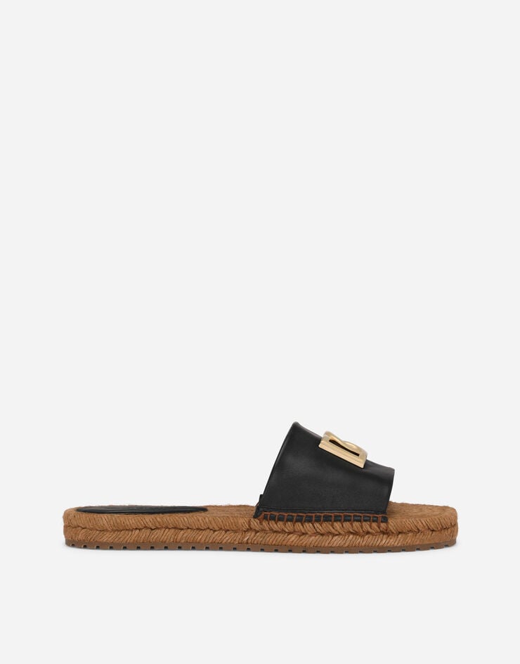 Espadrille in nappa con logo DG