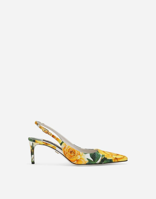 Scarpe Gabardine Slingback