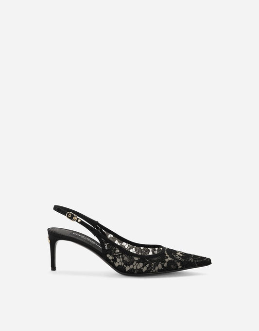 Tacchi Slingback in pizzo