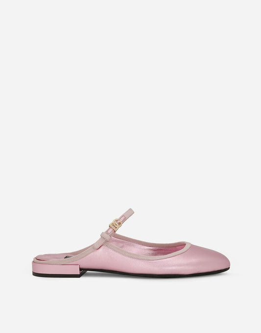 Mules in nappa oro
