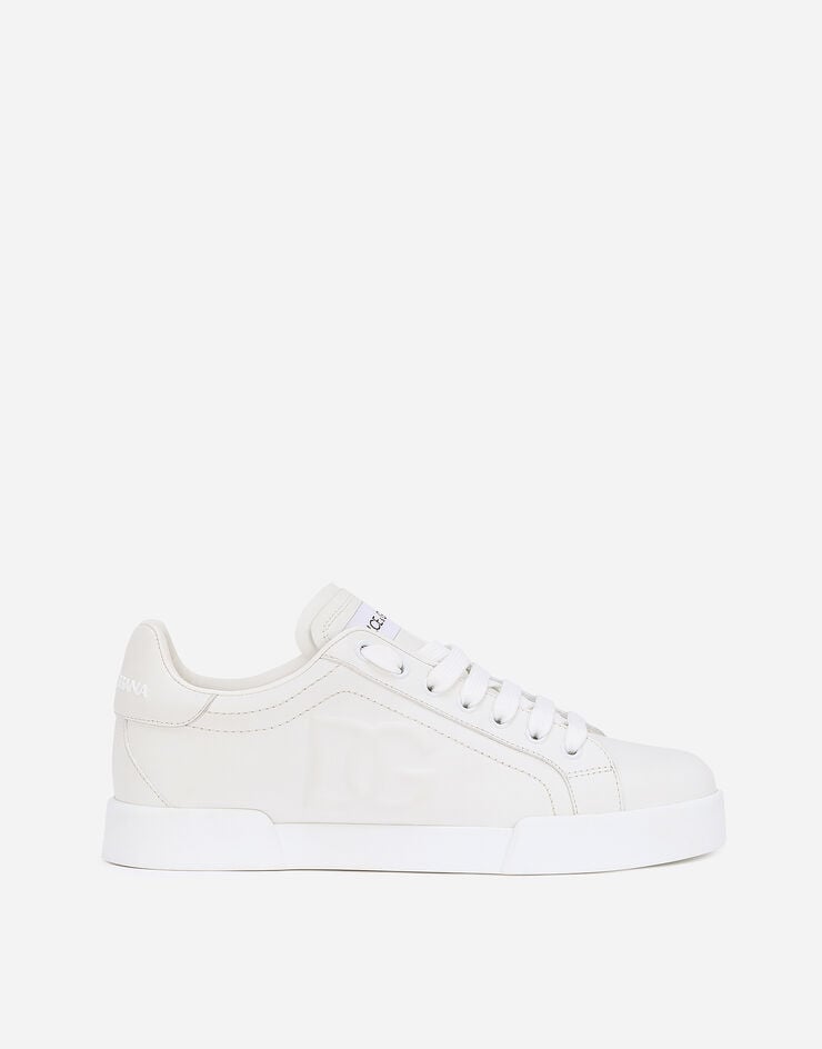 Sneakers Portofino in pelle di vitello con logo DG
