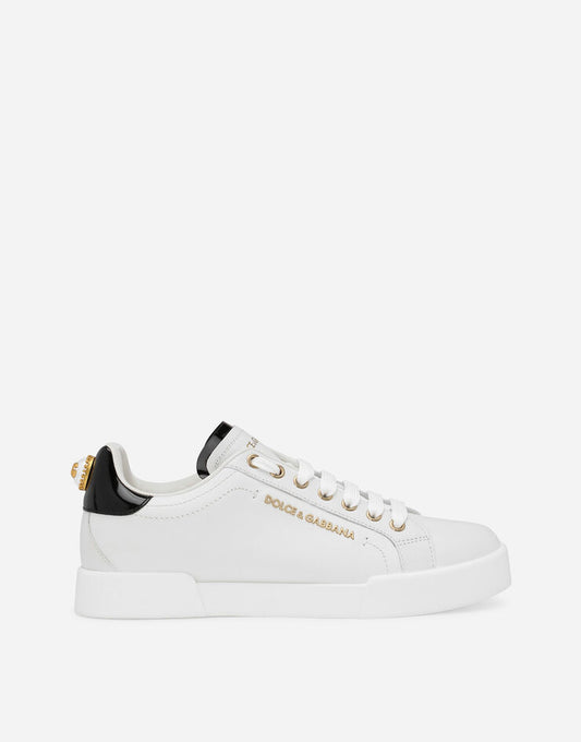 Sneakers Portofino in nappa di vitello con scritta