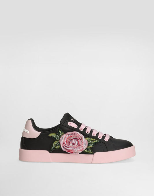 Sneakers Portofino in pelle di vitello chiara