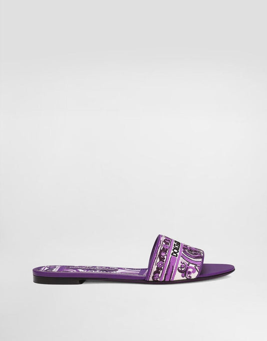 Sandali Slip-On ricamati