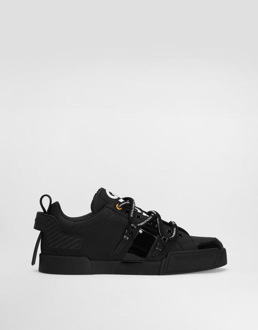 Sneakers Portofino en piel de becerro y charol