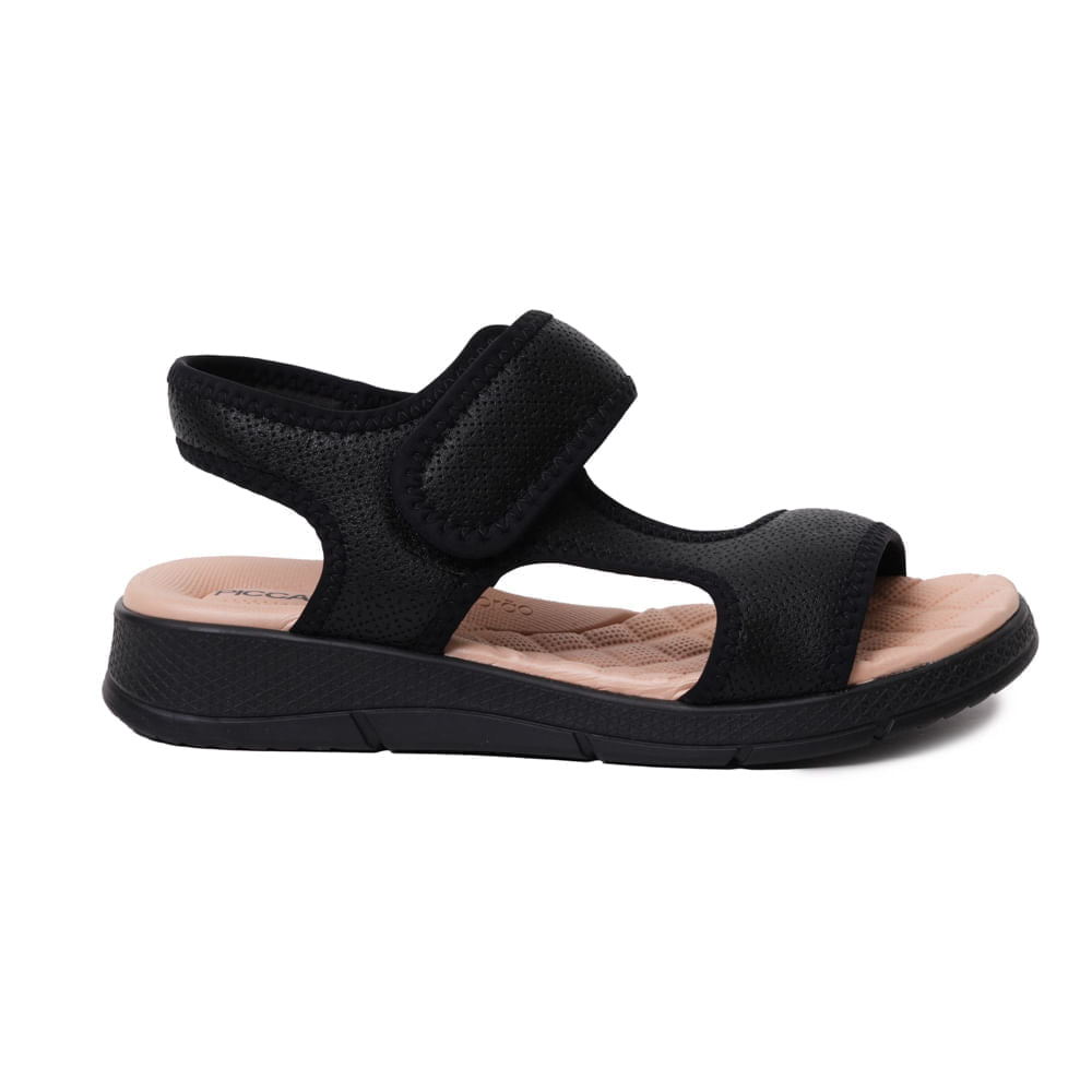 Women's Orthopedic Velcro Sandals Piccadilly Black