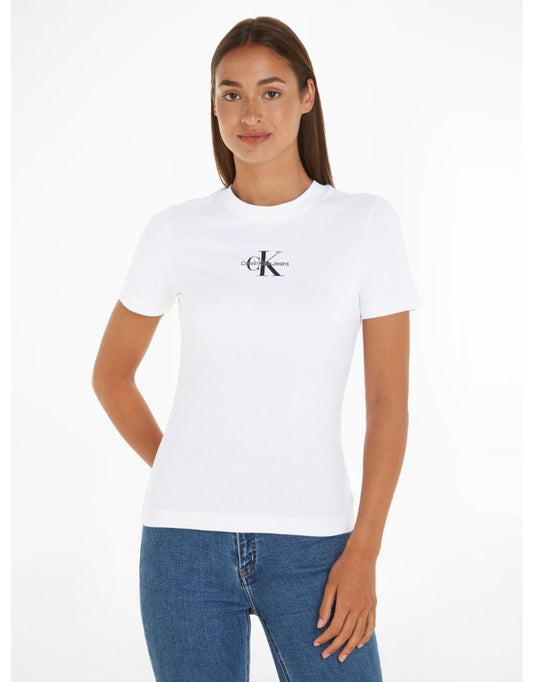 Calvin Klein Jeans Monologo Slim Fit - Maglietta a maniche corte