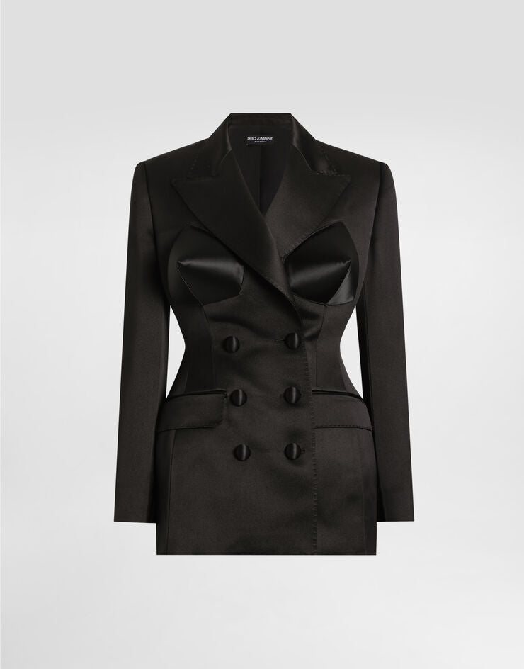 Chaqueta Duquesa de Doble Botonadura con Copas Cónicas