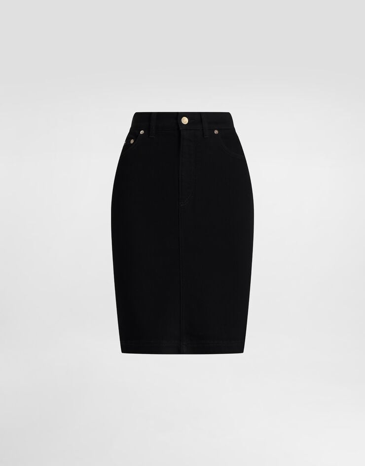 Saia midi jeans