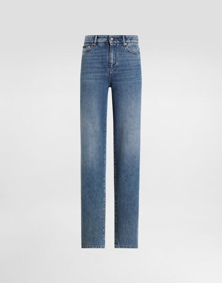 Jeans a sigaretta in denim