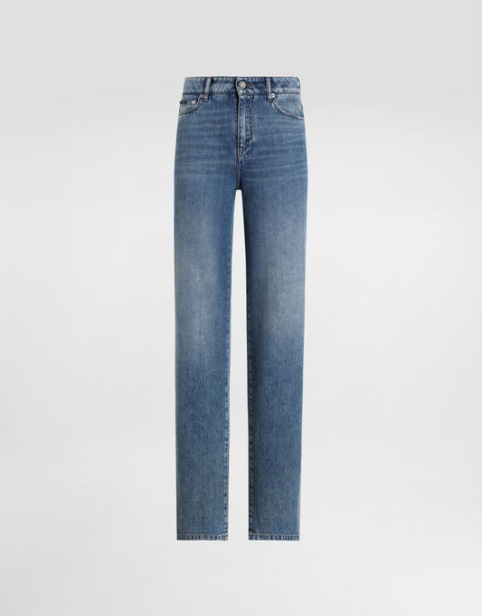 Jeans a sigaretta in denim