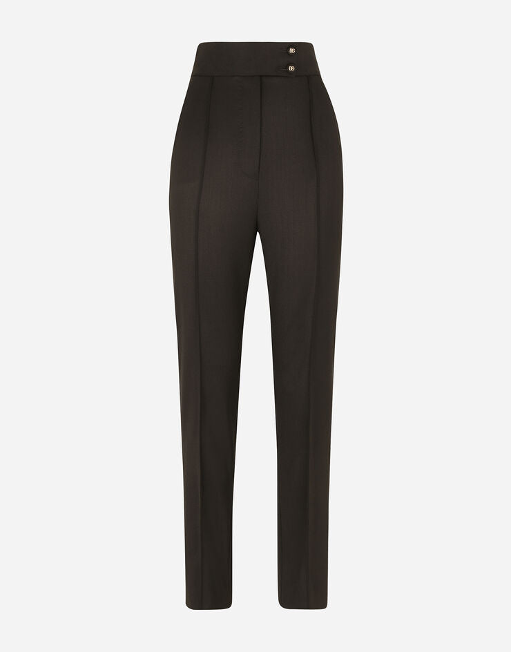 Wool Poplin Trousers