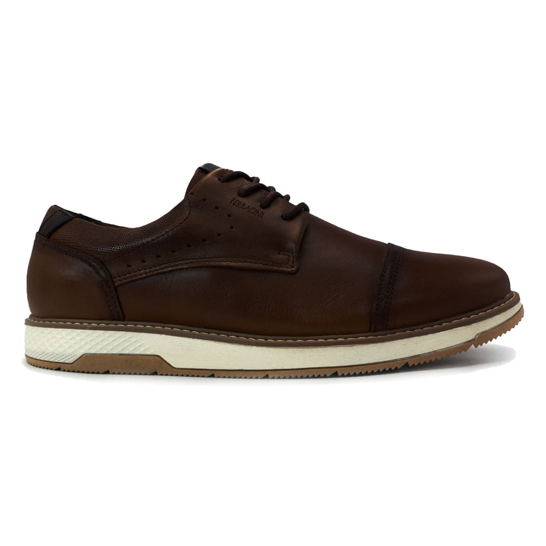 Ferracine Zapatos de piel para hombre Havana Wembley Marrón