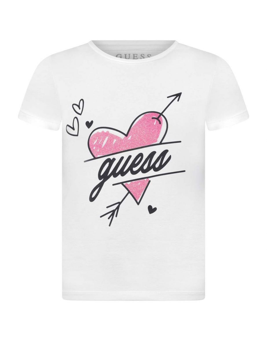 Camiseta Corazón de algodón para niña