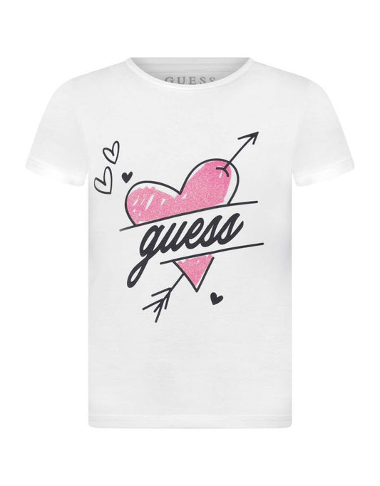 Camiseta Corazón de algodón para niña