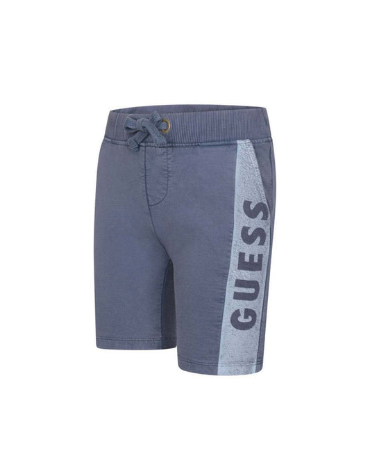 Shorts de algodão com logotipo para meninos