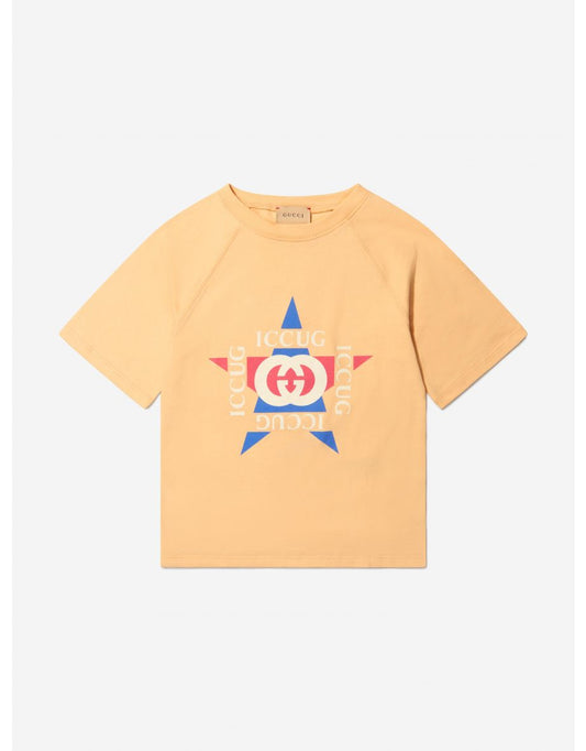 Camiseta unisex de algodón con logotipo de estrella